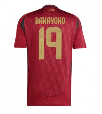 Belgien Johan Bakayoko #19 Hjemmebanetrøje EM 2024 Kort ærmer